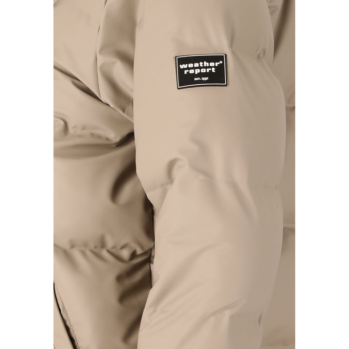 WEATHER REPORT Audrey W PU Puffer Jacket W-PRO 5000 Jacket 1061 Moon Rock