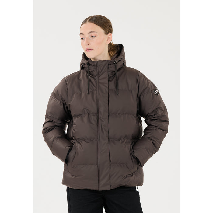 WEATHER REPORT Audrey W PU Puffer Jacket W-PRO 5000 Jacket 1283 Espresso
