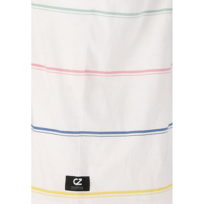 CRUZ Austin M SS Striped T-Shirt T-shirt 1002 White