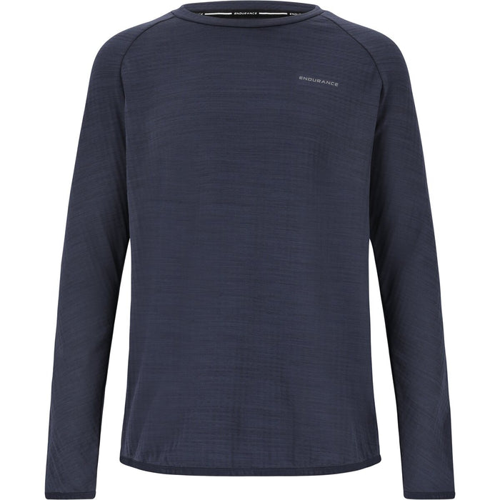 ENDURANCE Avan Jr. Waffle L/S Tee Midlayer 2154 Blue Nights