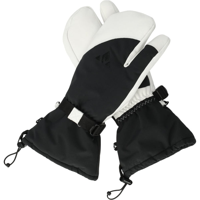 WHISTLER Balint 3 Finger Leather Ski Gloves Gloves 1002 White