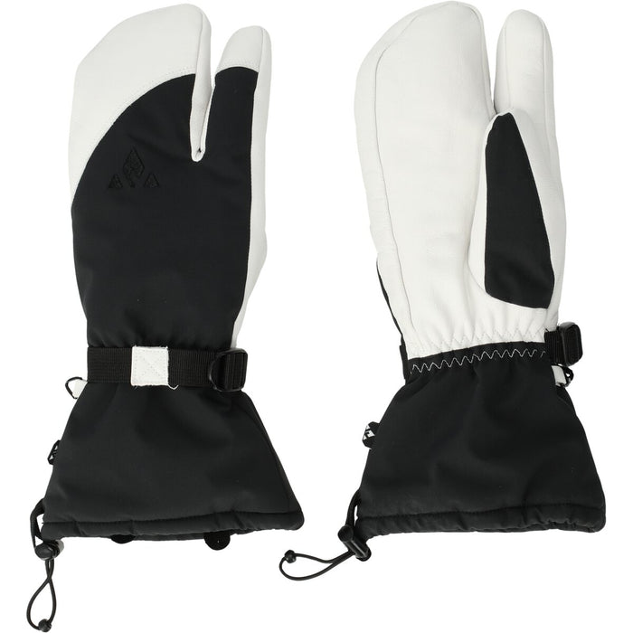 WHISTLER Balint 3 Finger Leather Ski Gloves Gloves 1002 White