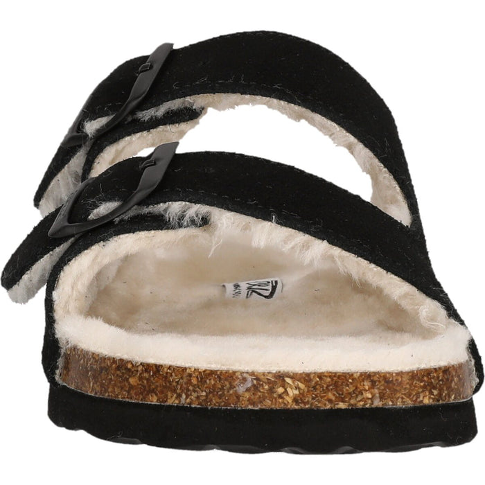 CRUZ Beckett W Leather Cork Sandal W/Warm Lining Sandal 1001 Black
