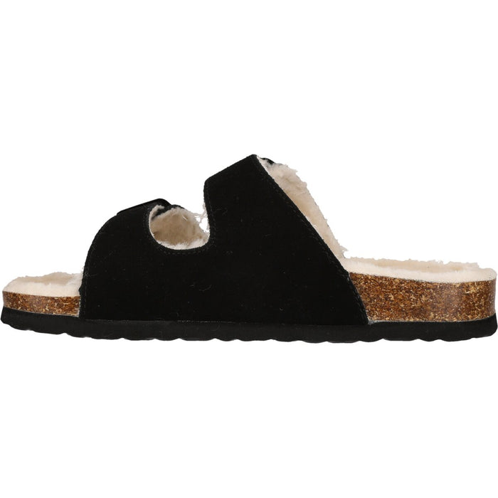 CRUZ Beckett W Leather Cork Sandal W/Warm Lining Sandal 1001 Black