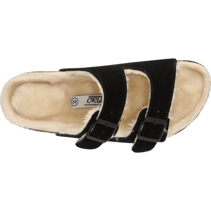 CRUZ Beckett W Leather Cork Sandal W/Warm Lining Sandal 1001 Black