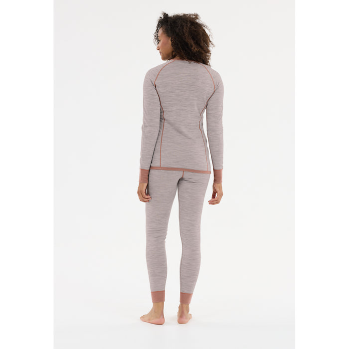 WHISTLER Binna W Merino Wool Baselayer Set Baselayer 1109 Burlwood