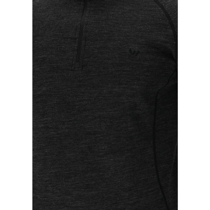 WHISTLER Bishop M Merino Wool Ski Pulli Baselayer 1011 Dark Grey Melange