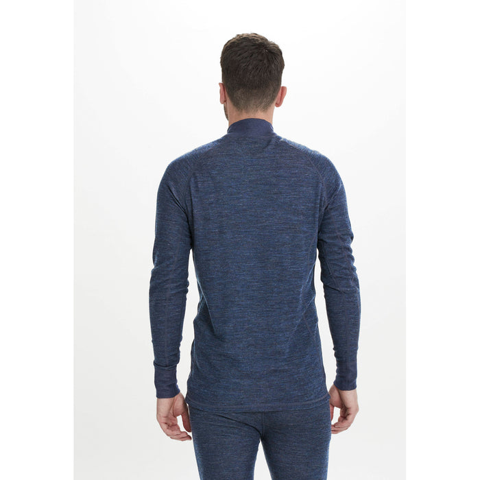 WHISTLER Bishop M Merino Wool Ski Pulli Baselayer 2048 Navy Blazer
