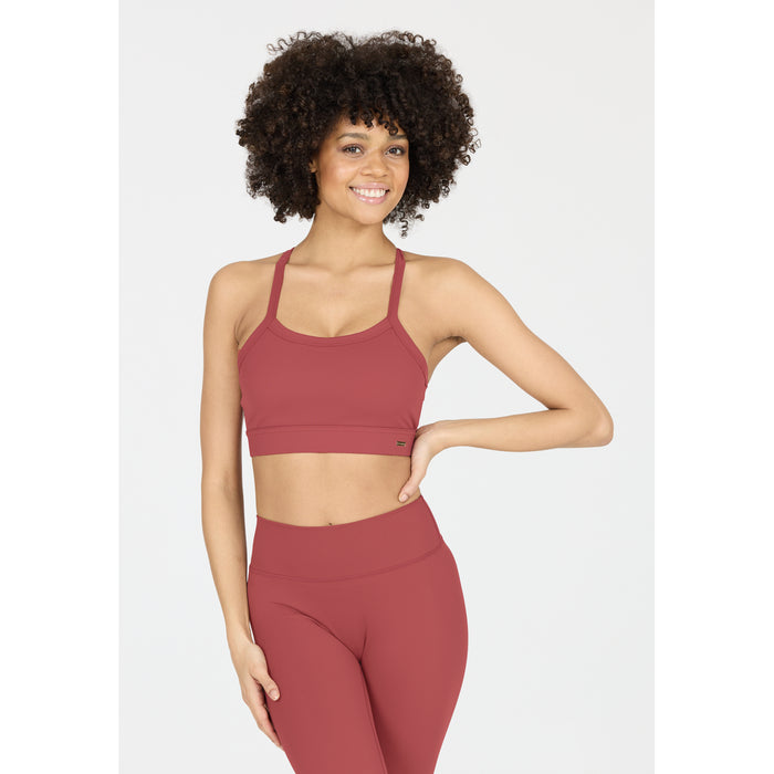 ATHLECIA Bloom V2 W Sports Bra Sports Bra 4378 Roan Rouge
