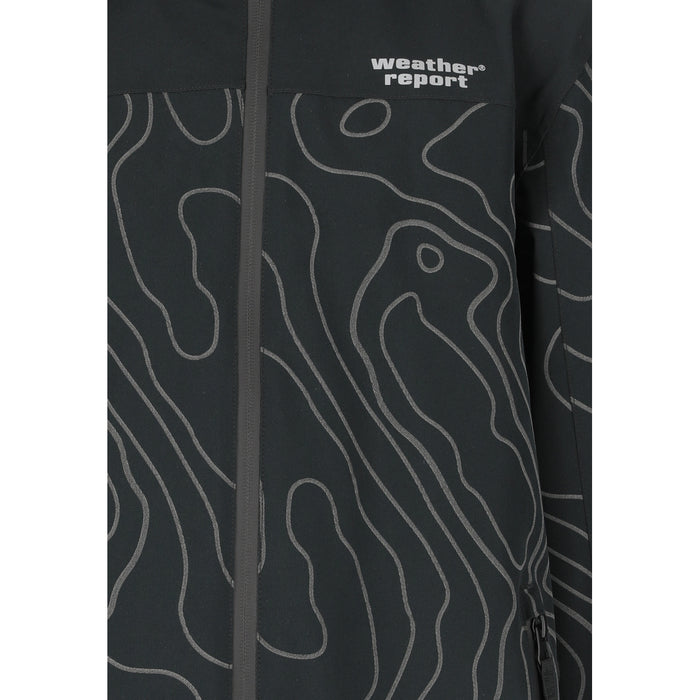 WEATHER REPORT Borise Jr. AWG AOP Jacket W-PRO 15000 Jacket 1001B Black
