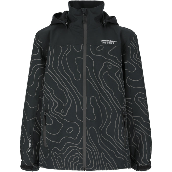 WEATHER REPORT Borise Jr. AWG AOP Jacket W-PRO 15000 Jacket 1001B Black