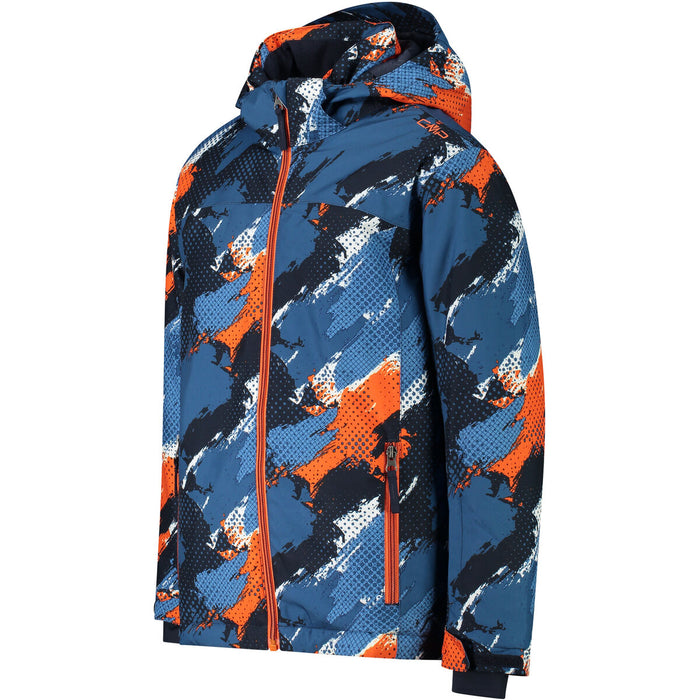 CMP Boy Ski Jacket With Hood WP5000 Jacket 03ZS Bluestone-B.Blue