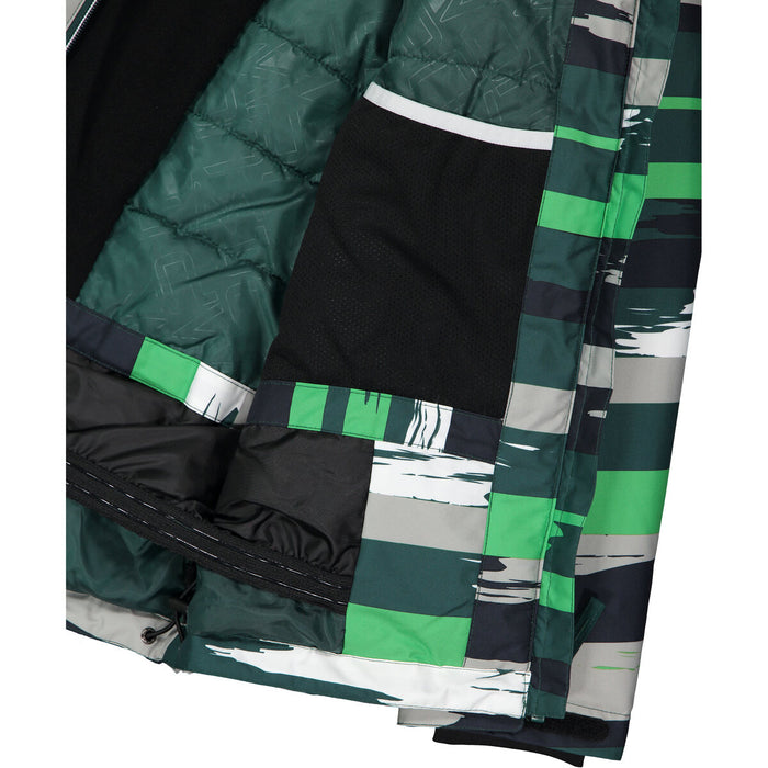 CMP Boy Ski Jacket With Hood WP5000 Jacket 05ZU Deep Mint-Alpine-Grey