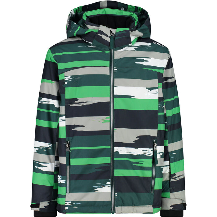 CMP Boy Ski Jacket With Hood WP5000 Jacket 05ZU Deep Mint-Alpine-Grey