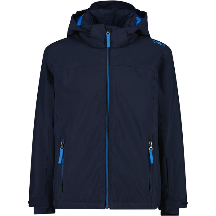 CMP Boy Ski Jacket With Hood WP5000 Jacket 26NU B.BLUE-R.BLUE