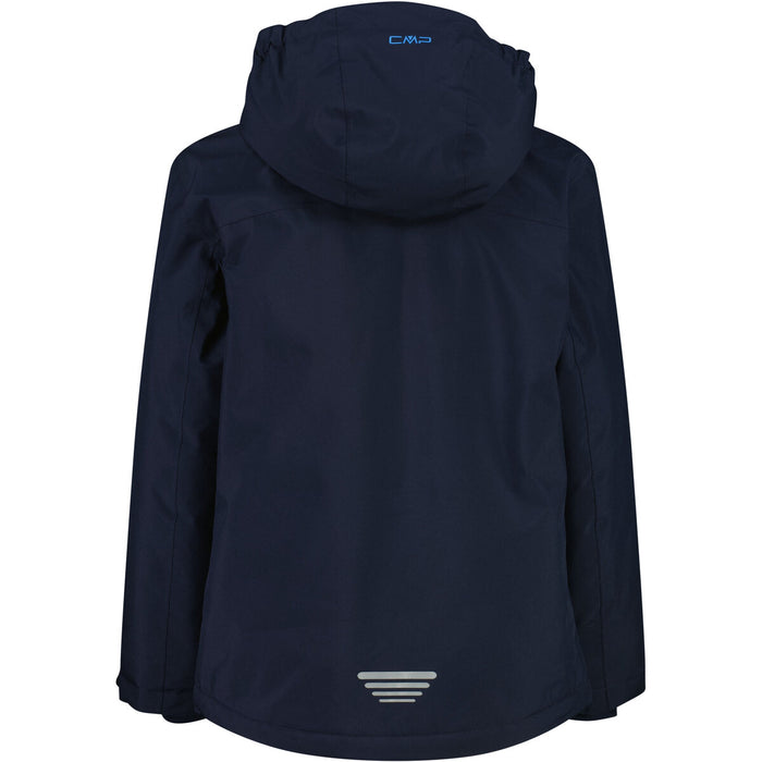 CMP Boy Ski Jacket With Hood WP5000 Jacket 26NU B.BLUE-R.BLUE