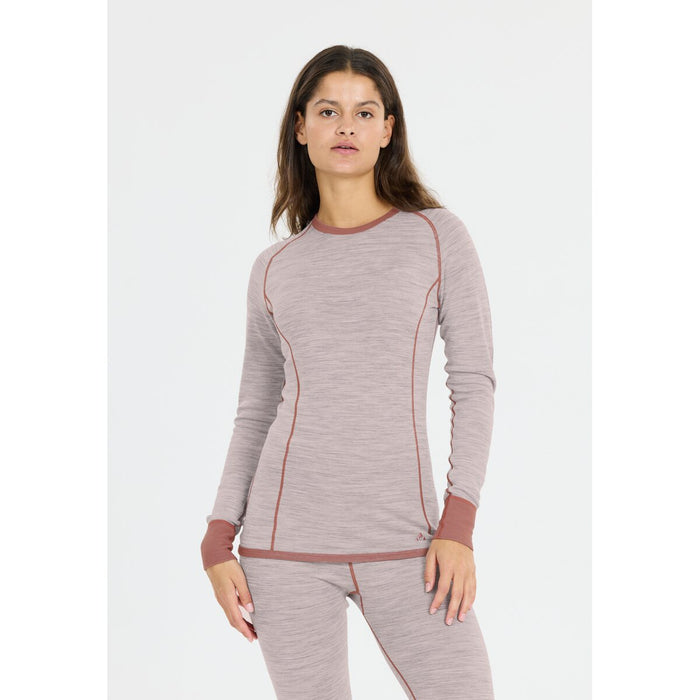 WHISTLER Brandi W Merino Wool Baselayer Top Baselayer 1109 Burlwood