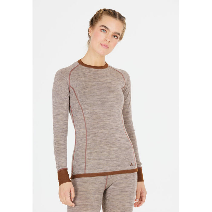 WHISTLER Brandi W Merino Wool Baselayer Top Baselayer 1005 Light Grey Melange