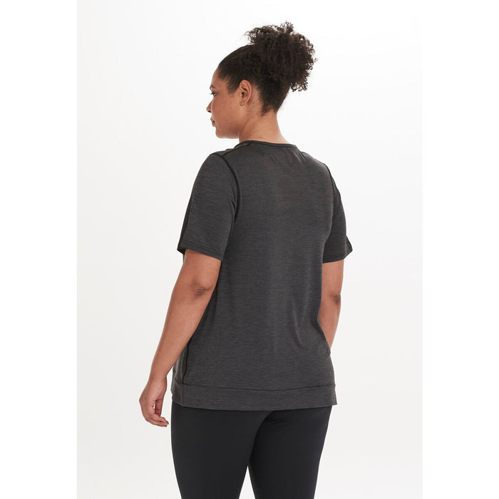 Q SPORTSWEAR Bree W Melange S/S Tee T-shirt 1001 Black