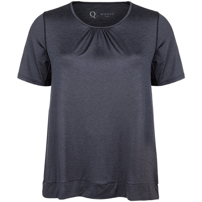 Q SPORTSWEAR Bree W Melange S/S Tee T-shirt 1001 Black