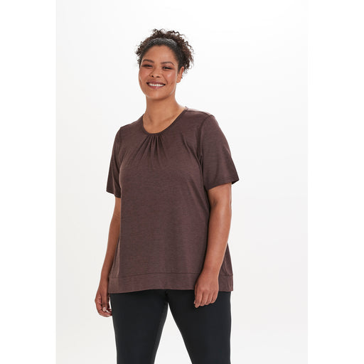 Q SPORTSWEAR Bree W Melange S/S Tee T-shirt 4150 Purple Grape