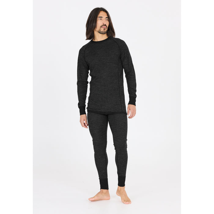 WHISTLER Briston M Merino Wool Baselayer Set Baselayer 1011 Dark Grey Melange