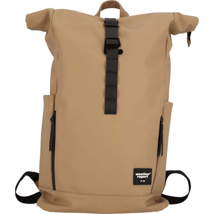 WEATHER REPORT Bronze PU Backpack Bags