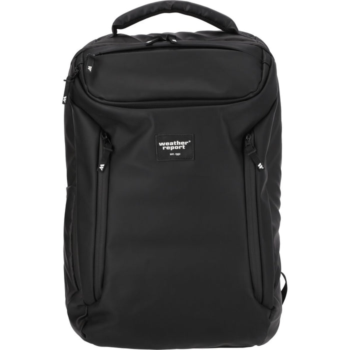 WEATHER REPORT Bronze PU Computer Backpack Bags 1001 Black