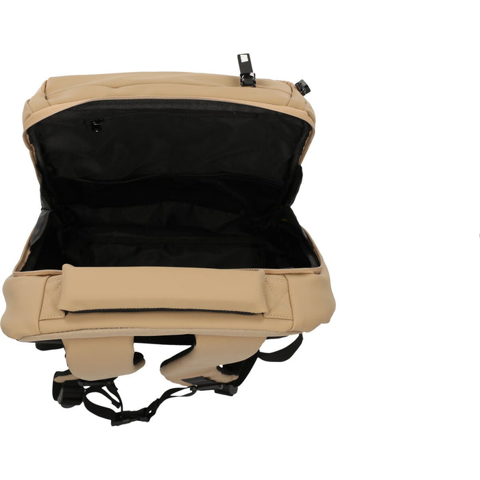 WEATHER REPORT Bronze PU Computer Backpack Bags