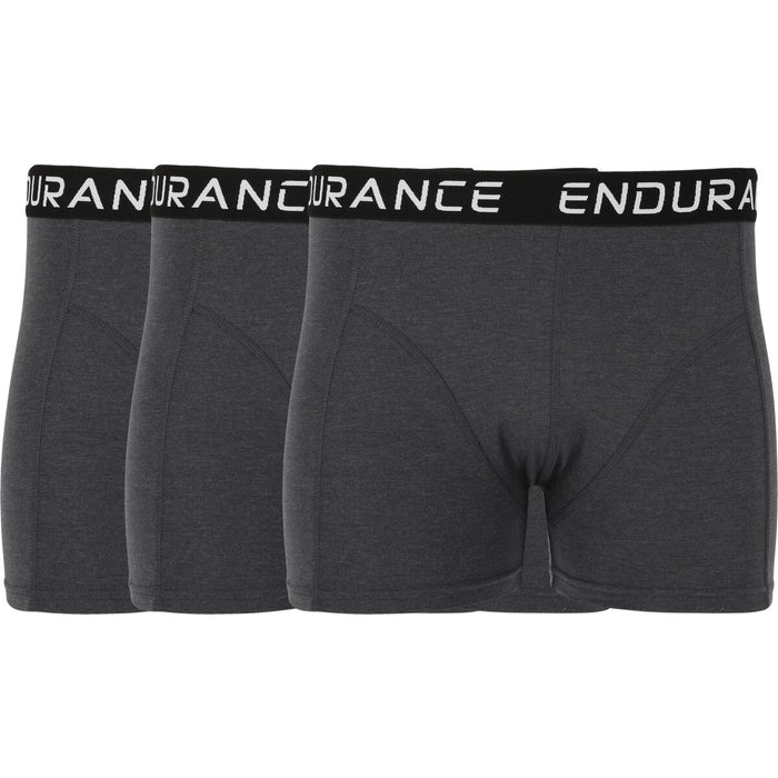 ENDURANCE Burke M Boxershorts 3-Pack Underwear 1011 Dark Grey Melange