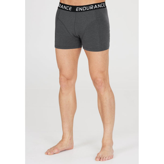 ENDURANCE Burke M Boxershorts 3-Pack Underwear 1011 Dark Grey Melange