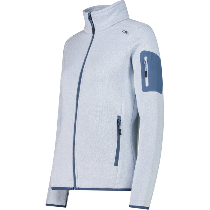 CMP CMP WOMAN KNITTECH FLEECE JACKET Fleece 15LV Sky Blue-Bianco