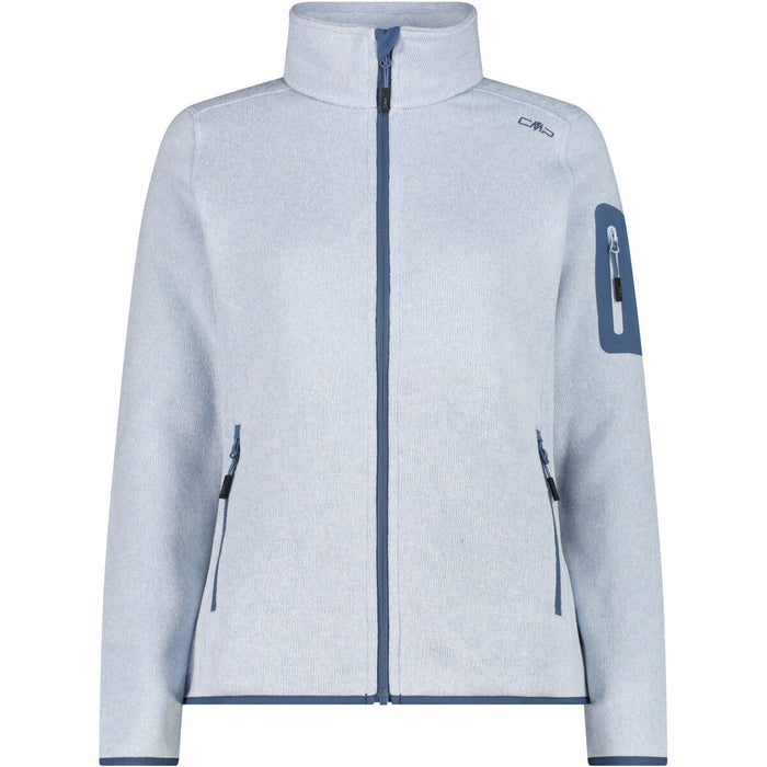 CMP CMP WOMAN KNITTECH FLEECE JACKET Fleece 15LV Sky Blue-Bianco