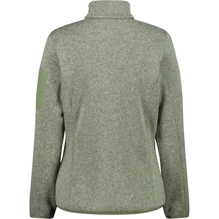 CMP CMP WOMAN KNITTECH FLEECE JACKET Fleece 20EZ Green Tea-B. CO Gesso