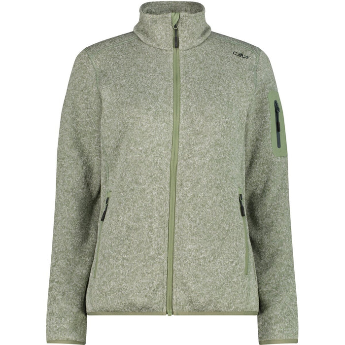 CMP CMP WOMAN KNITTECH FLEECE JACKET Fleece 20EZ Green Tea-B. CO Gesso
