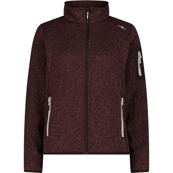 CMP CMP WOMAN KNITTECH FLEECE JACKET Fleece 21CZ Black Berry-Lighter