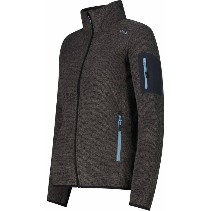 CMP CMP WOMAN KNITTECH FLEECE JACKET Fleece 31UZ Antracite-Cool Blue