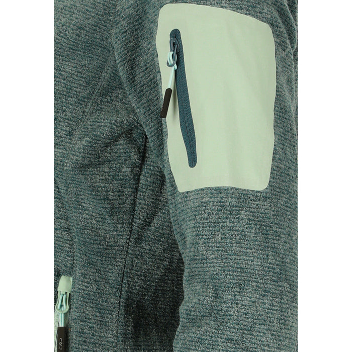 CMP CMP WOMAN KNITTECH FLEECE JACKET Fleece F520 Trek Green