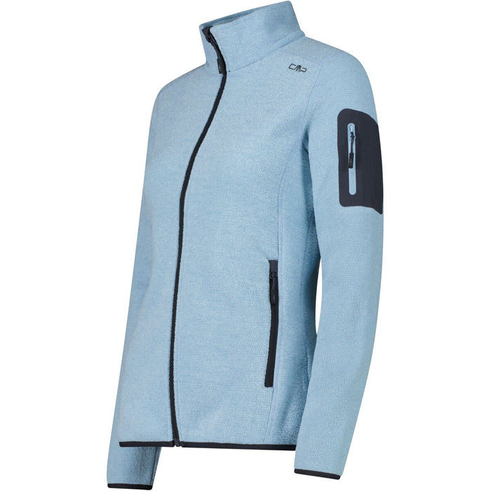 CMP CMP WOMAN KNITTECH FLEECE JACKET Fleece L514 Cool Blue