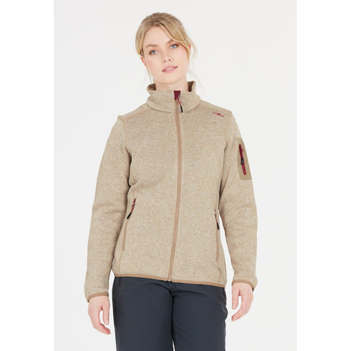 CMP CMP WOMAN KNITTECH FLEECE JACKET Fleece 02XP Sesamo Anemone