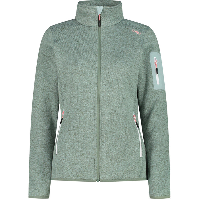 CMP CMP W Knit Fleece Jacket Fleece 10ER Jade-Salvia