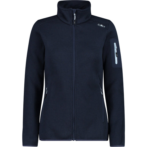CMP W Knit Fleece Jacket - B.Blue-Cristall Blue — Sports Group Norway