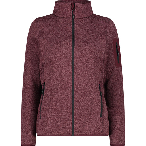 CMP CMP WOMAN KNITTECH FLEECE JACKET Fleece 15CP Burgundy-Antracite