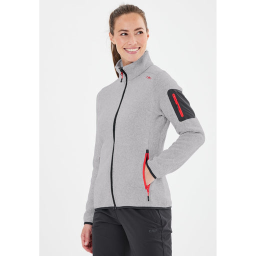 CMP CMP WOMAN KNITTECH FLEECE JACKET Fleece 26UN Argento-Campari