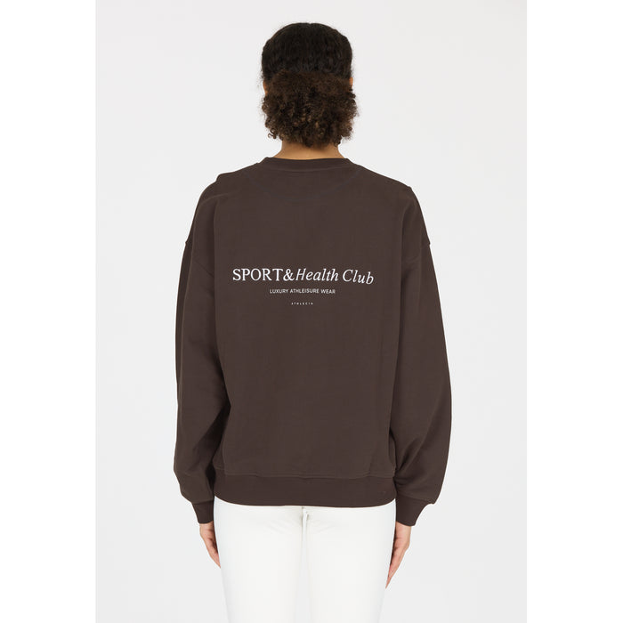 ATHLECIA Cabell W Crew Neck Sweatshirt 1294 Chocolate Torte