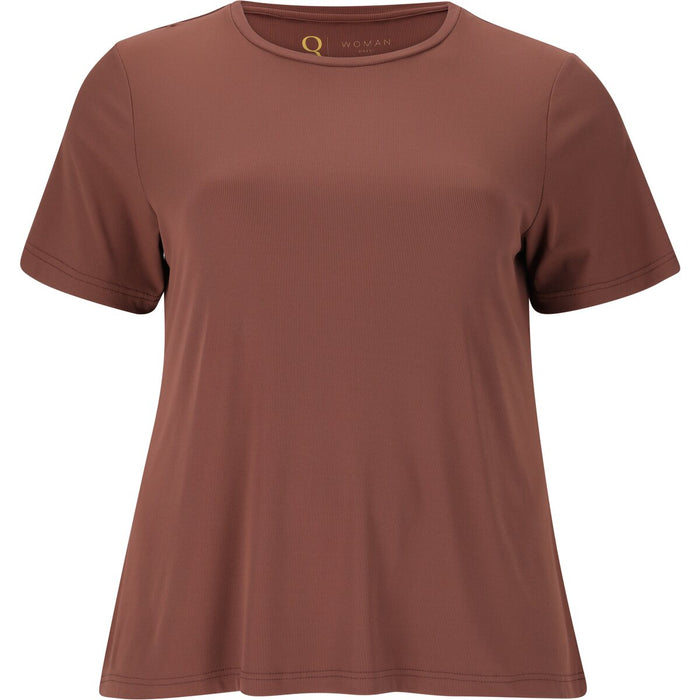 Q SPORTSWEAR Camali W S/S Tee T-shirt 5127 Marron