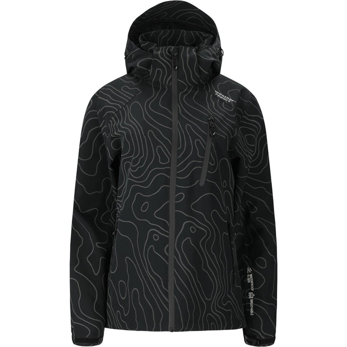 WEATHER REPORT Camelia W AOP AWG Jacket W-PRO 15000 Jacket 1001B Black