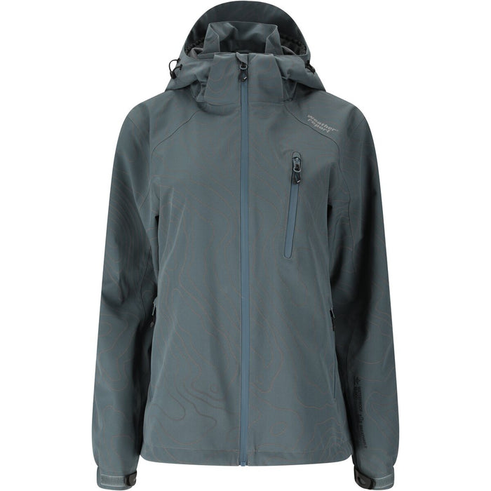 WEATHER REPORT Camelia W AOP AWG Jacket W-PRO 15000 Jacket 2130 Dark Slate
