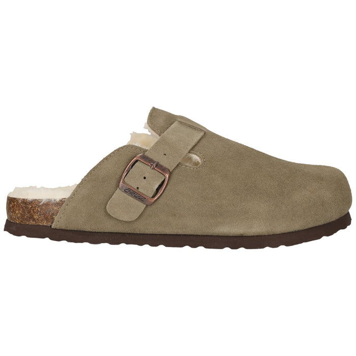 CRUZ Camillo Leather Cork Clog W/warm Lining Sandal 3040 Fallen Rock