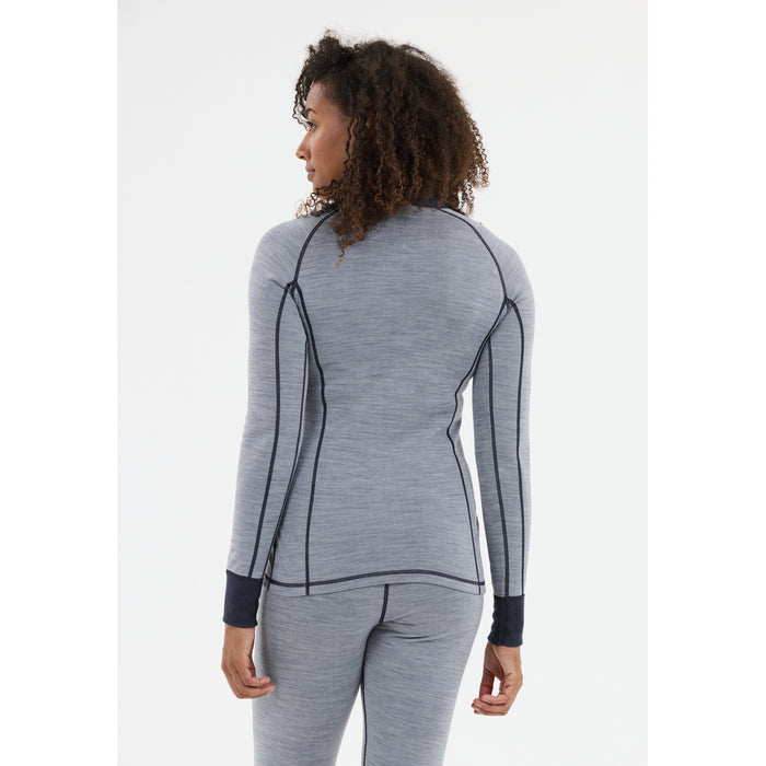 WHISTLER Candee W Merino Wool Ski Pulli Midlayer 2161 Dusty Blue